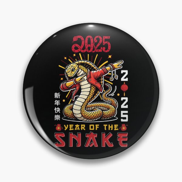 Item preview, Golden Snake with  ver16-Year of the Snake 2025- Chinese Zodiac Theme- black Background designed and sold by CosmicNook1.