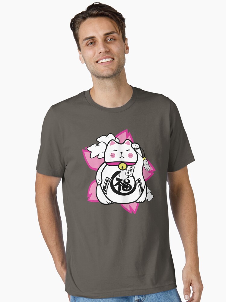 Thumbnail 2 of 7, Essential T-Shirt, Superstitious Cat designed and sold by 180ronin.