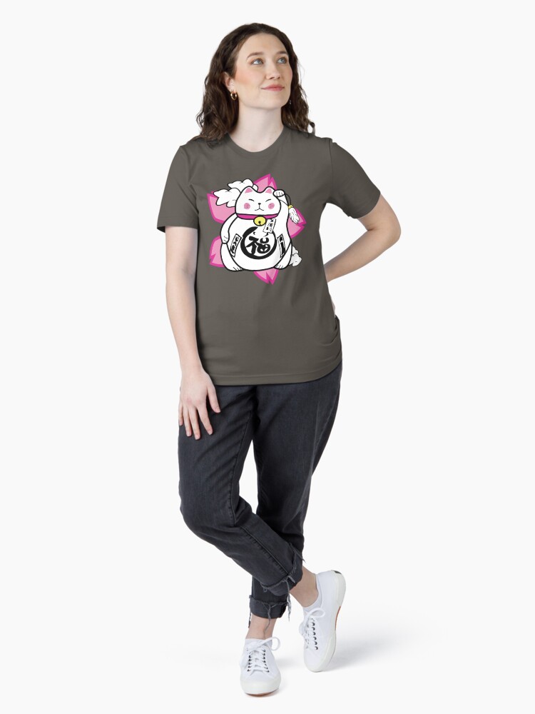 Thumbnail 4 of 7, Essential T-Shirt, Superstitious Cat designed and sold by 180ronin.