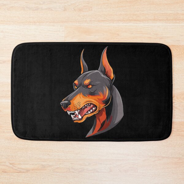 Item preview, Aggressive Doberman Illustration designed and sold by biggieDEALshop.