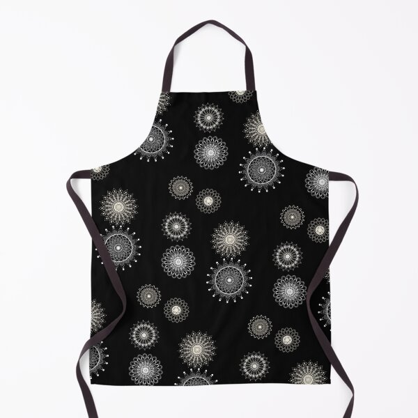 Item preview, Lacy White Mandalas on Black designed and sold by JaygiesDesign.