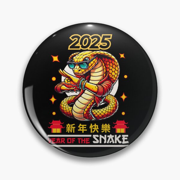 Item preview,  Colourful Golden Snake with  ver23-Year of the Snake 2025- Chinese Zodiac Theme- black Background designed and sold by CosmicNook1.