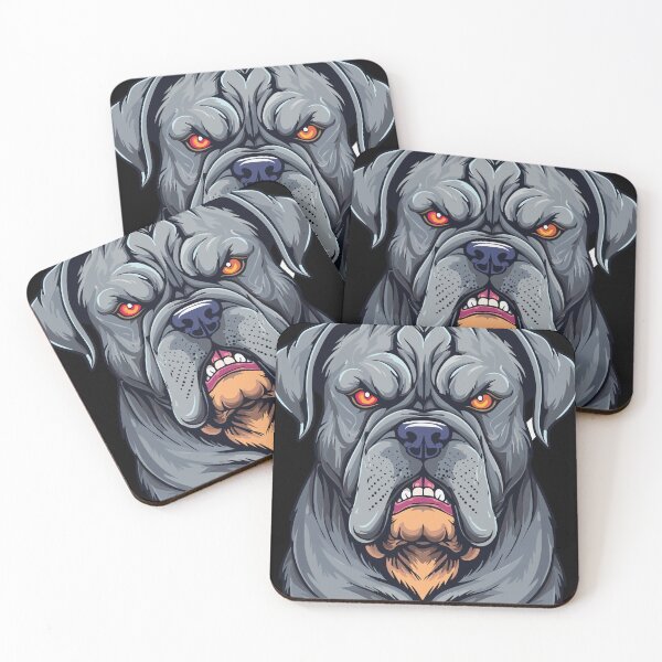 Item preview, Aggressive Pitbull Illustration designed and sold by biggieDEALshop.