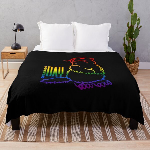 Item preview, Groundhog Day, Classic pride flag graphic, Groundhog, weather predication, winter season, feb24th groundhog day, USA, designed and sold by PrideBeProud.