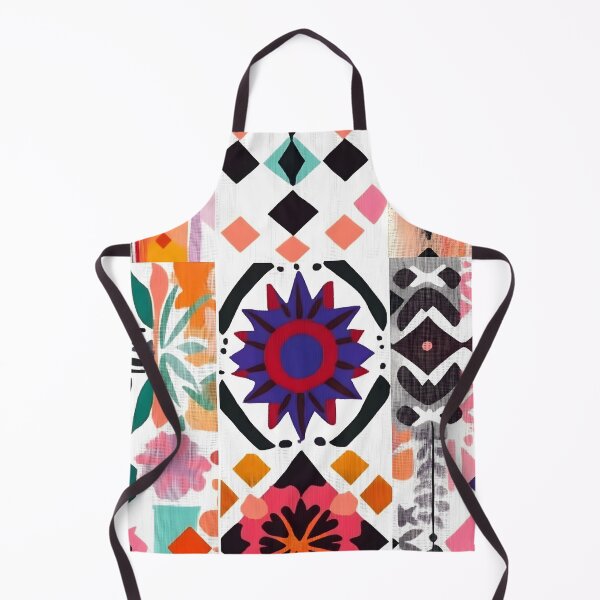 Item preview, Boho Geometric Tile Pattern with Floral Motifs designed and sold by Soul-Sparks.