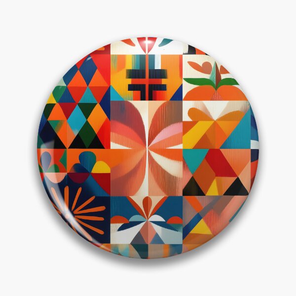 Item preview, Vibrant Geometric Shapes Pattern designed and sold by Soul-Sparks.