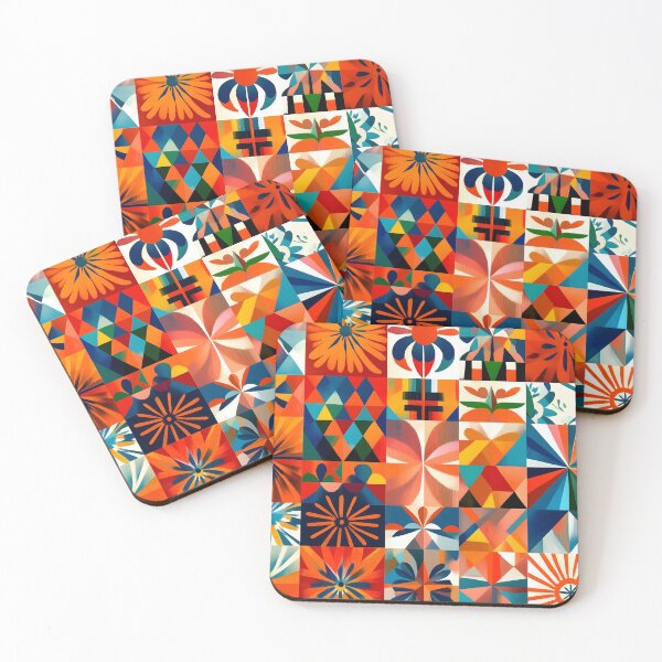 Item preview, Vibrant Geometric Shapes Pattern designed and sold by Soul-Sparks.