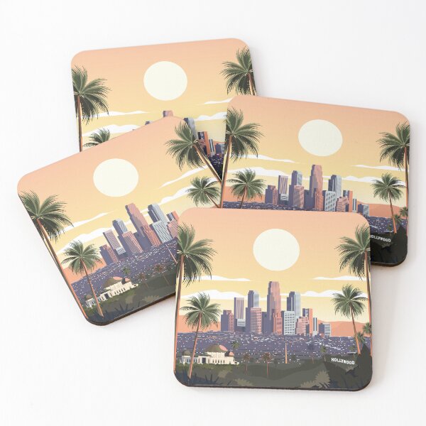 Item preview, Los angeles california travel poster designed and sold by Arctic frame studio.