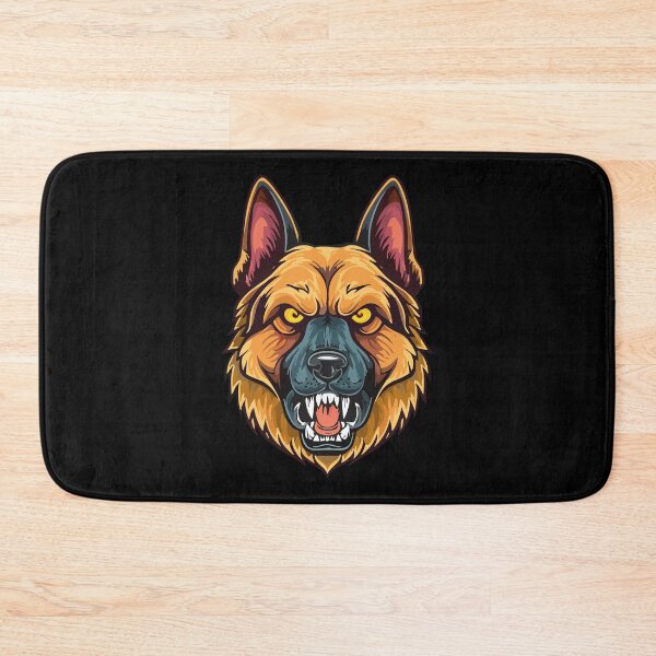 Item preview, Aggressive German Shepherd Illustration designed and sold by biggieDEALshop.