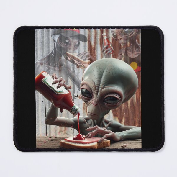 Item preview, Aliens eating Devon Sandwich designed and sold by ArtfulMaverick.