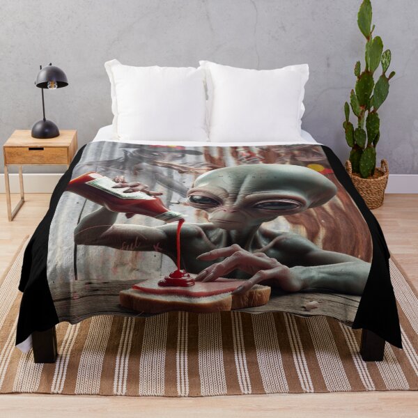 Item preview, Aliens eating Devon Sandwich designed and sold by ArtfulMaverick.