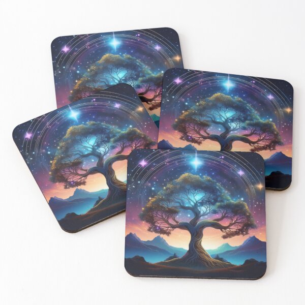 Item preview, Cosmic Tree of Life – Celestial Nightscape Artwork designed and sold by RaiyaTees.