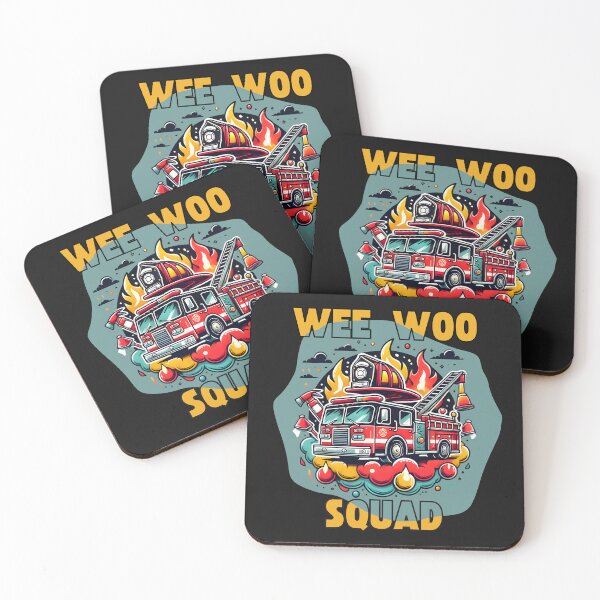 Item preview,  Wee Woo Squad- Firefighter Graphic designed and sold by Ver-Payah.