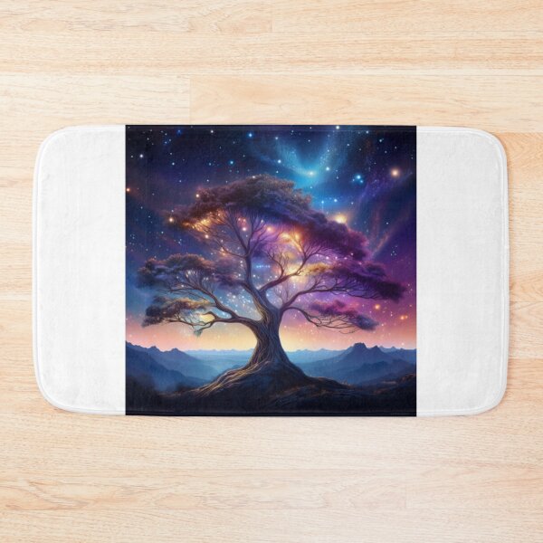 Item preview, Radiant Cosmic Tree – Mystical Starry Night Art designed and sold by RaiyaTees.