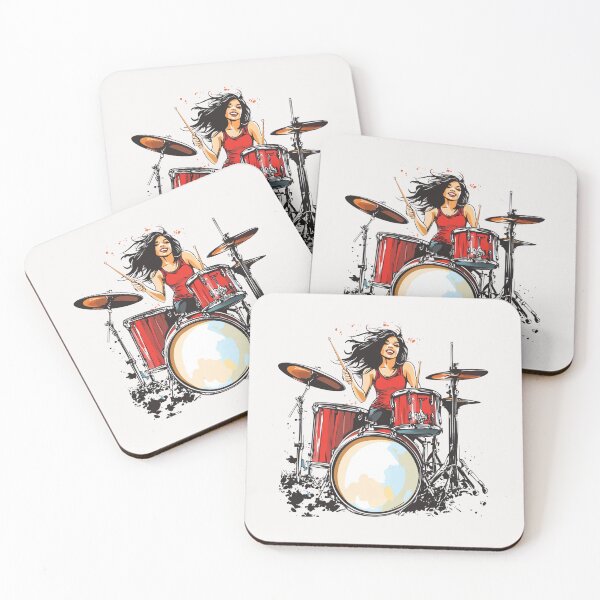 Item preview, Female Drummer designed and sold by Sketch-Shack.
