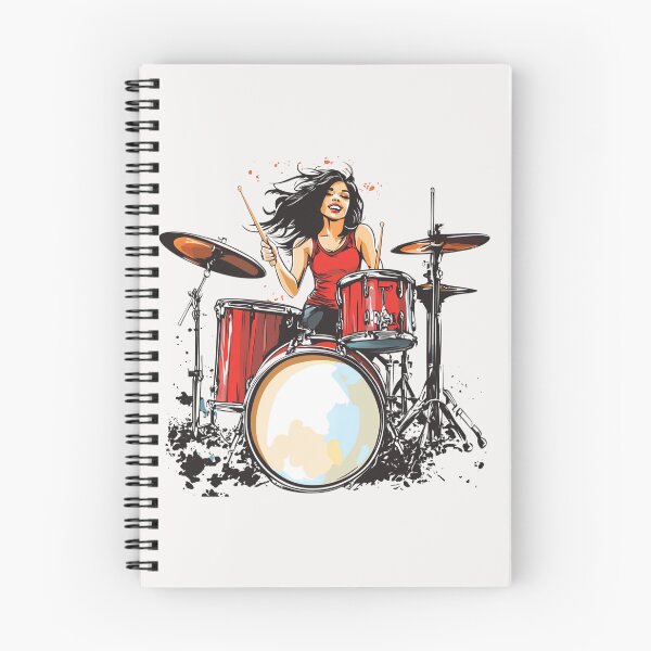Item preview, Female Drummer designed and sold by Sketch-Shack.