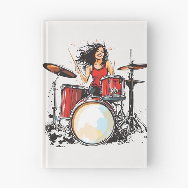 Item preview, Female Drummer designed and sold by Sketch-Shack.