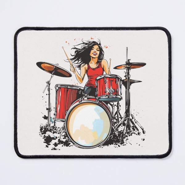 Item preview, Female Drummer designed and sold by Sketch-Shack.
