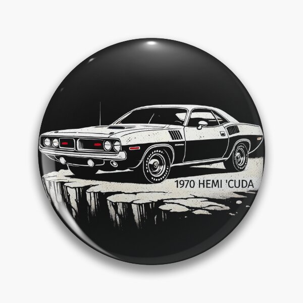 Item preview, 1971 Hemi Cuda Barracuda Muscle Car designed and sold by CreepyCornerArt.