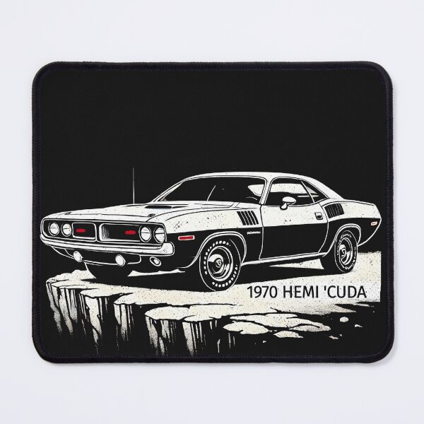 Item preview, 1971 Hemi Cuda Barracuda Muscle Car designed and sold by CreepyCornerArt.