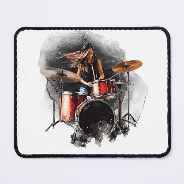 Item preview, Female Drummer designed and sold by Sketch-Shack.