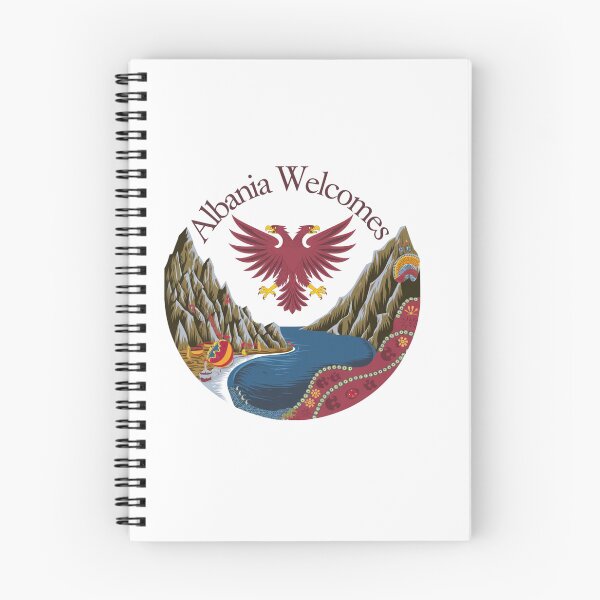 Item preview, Albania Welcomes Flag Map Tirana, Berat designed and sold by AnimalsDH305.