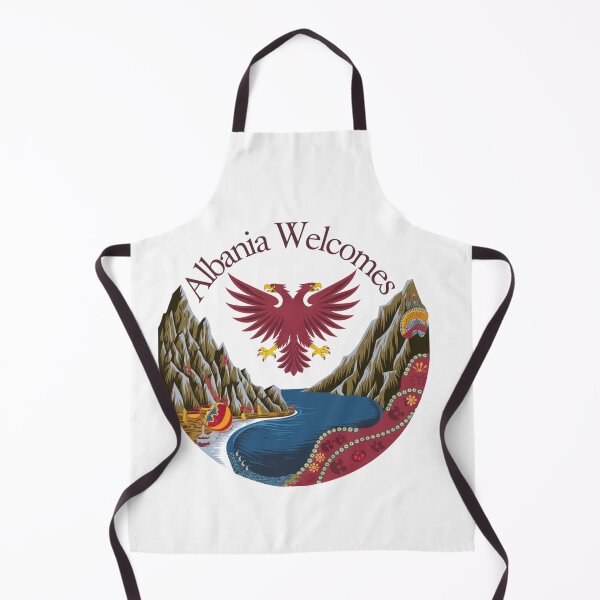 Item preview, Albania Welcomes Flag Map Tirana, Berat designed and sold by AnimalsDH305.