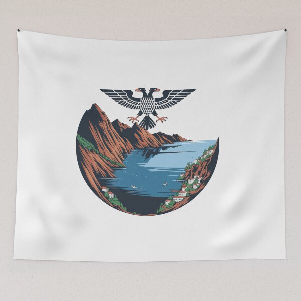 Item preview, Albania Welcomes Flag Map Tirana, Berat designed and sold by AnimalsDH305.