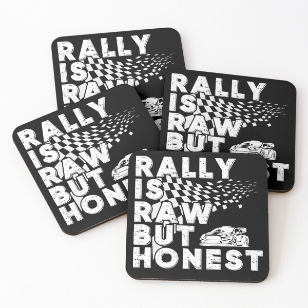 Item preview, RALLY IS RAW BUT HONEST cool rally motorsports fanatic rallying fan racing lover designed and sold by Jt41.