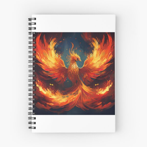 Item preview, Fiery Phoenix – Majestic Mythical Bird Artwork designed and sold by RaiyaTees.