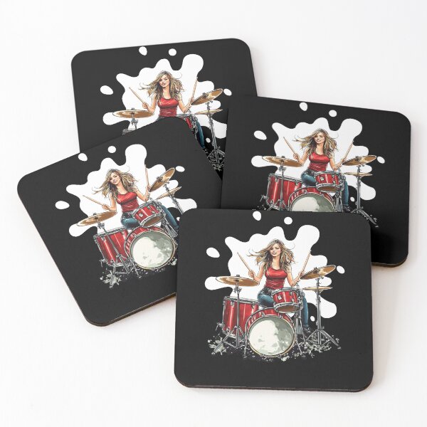 Item preview, Female Drummer designed and sold by Sketch-Shack.