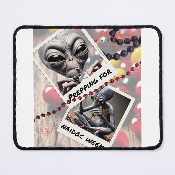Item preview, Aliens prepping for NAIDOC Week designed and sold by ArtfulMaverick.