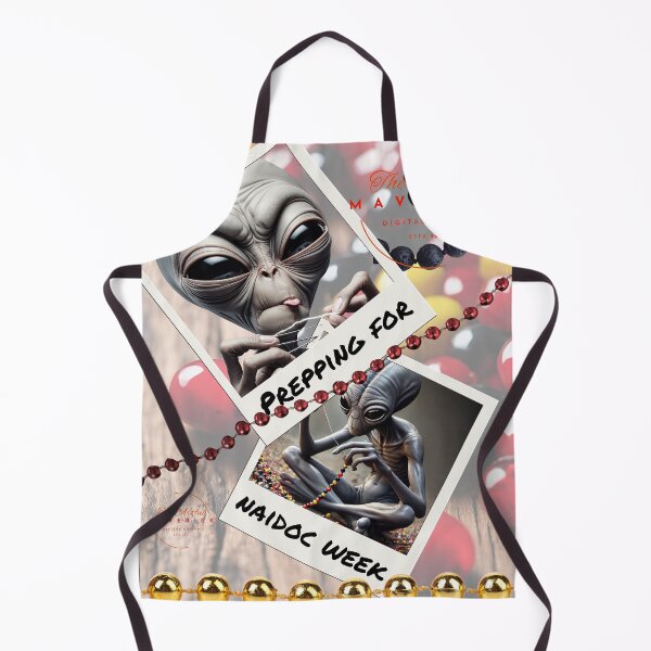 Item preview, Aliens prepping for NAIDOC Week designed and sold by ArtfulMaverick.