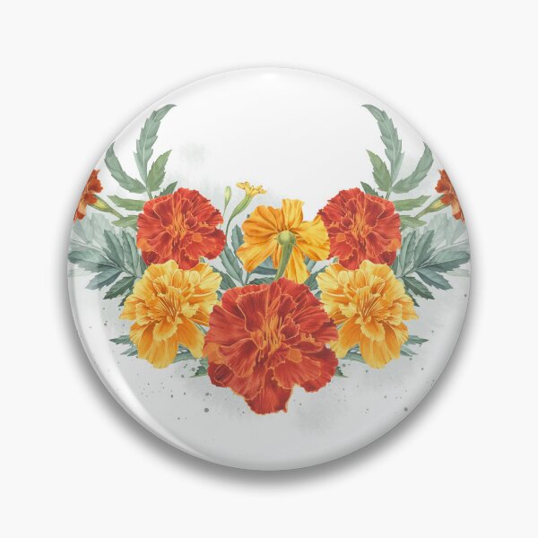 Item preview, Marigolds garden flowers. Tagetes. Cempasuchil. designed and sold by XDenisova.