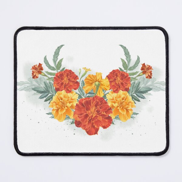 Item preview, Marigolds garden flowers. Tagetes. Cempasuchil. designed and sold by XDenisova.