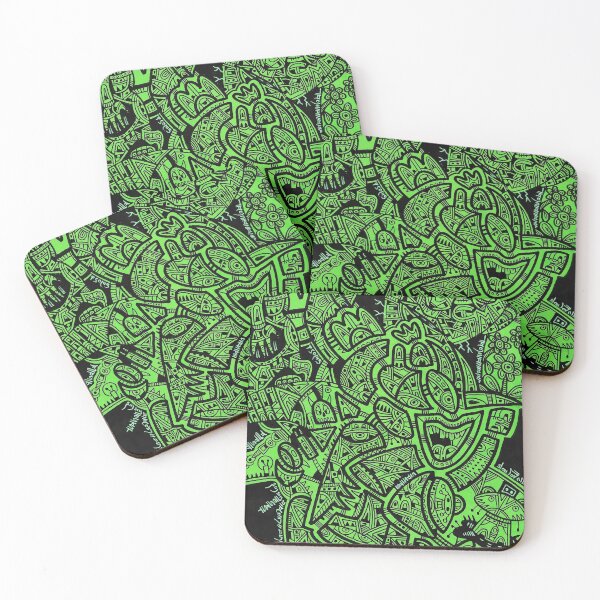 Item preview, THE GREEN GREMLINS designed and sold by NICSARTWORLD.