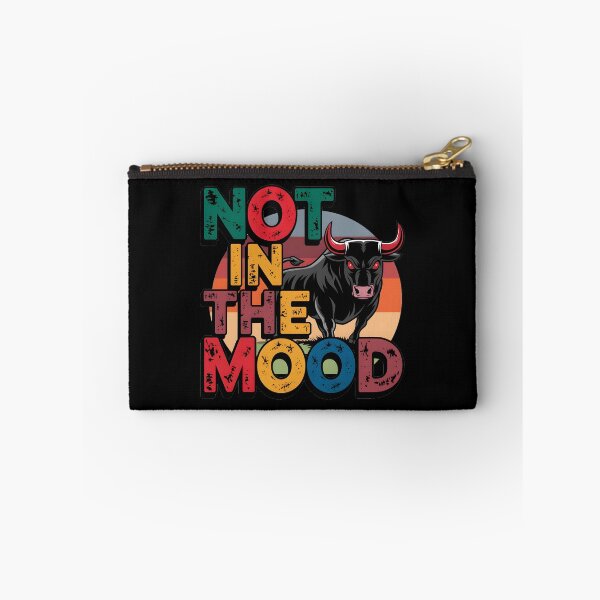 Item preview, Retro Black Bull Illustration 'Not in the Mood'  designed and sold by bukajart.