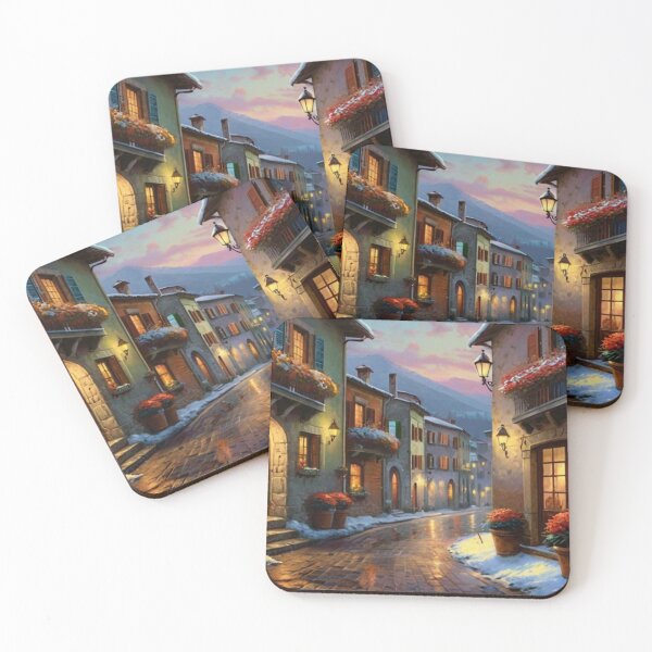 Item preview, Frost-Kissed Beauty of an Italian Street designed and sold by BlareBlare.