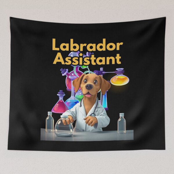Item preview, Labrador Assistant | Funny Cartoon Dog Design designed and sold by JCRockDesign.