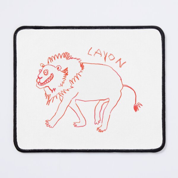 Item preview, Poorly Drawn Dyslexic Lion designed and sold by Mishelle-Sherri.
