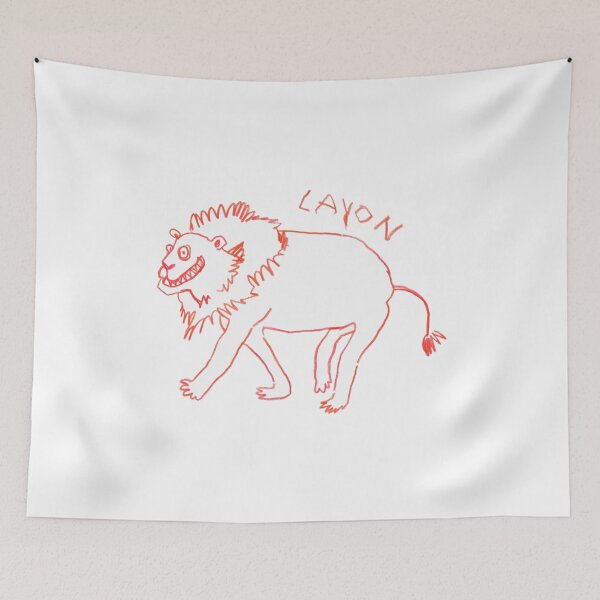 Item preview, Poorly Drawn Dyslexic Lion designed and sold by Mishelle-Sherri.