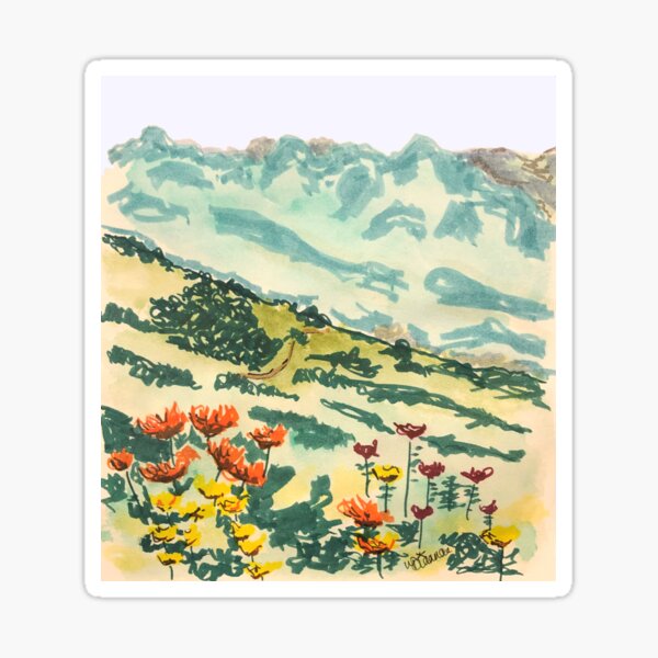 The Hills Are Alive Sticker
