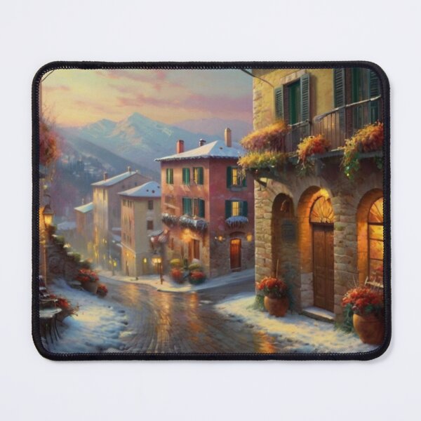 Item preview, Winter Elegance on Italian Cobblestone Paths designed and sold by BlareBlare.