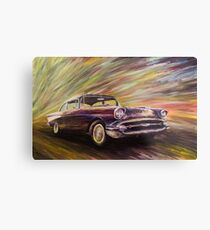 '50s Spaceship Metal Print