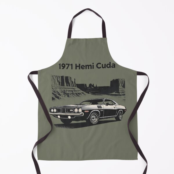 Item preview, 1971 Hemi Cuda Barracuda Muscle Car designed and sold by CreepyCornerArt.
