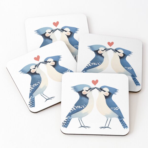 Item preview, Cute Blue Jay Couple designed and sold by Anicue.