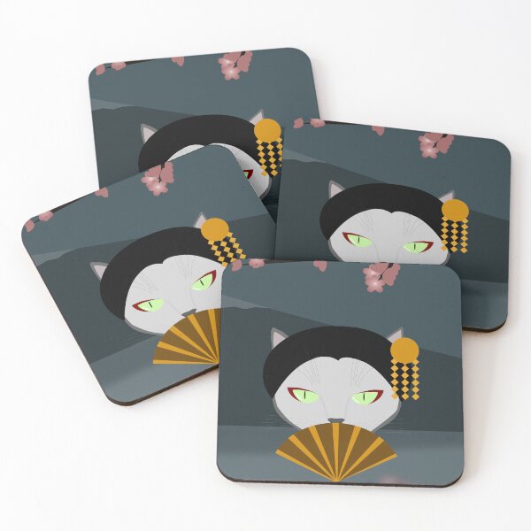 Item preview, Geisha Cat in Japanese Edo Era (3rd of 3) designed and sold by Rosanna Nguyen.