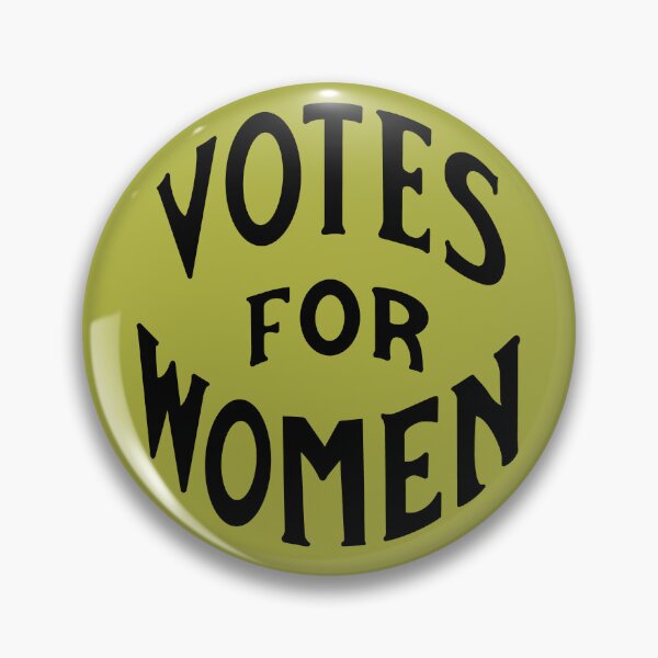 Vista previa del artículo con la obra «Votos para mujeres Vintage Logo», diseñado y vendido por Nutmeg Rodeo.