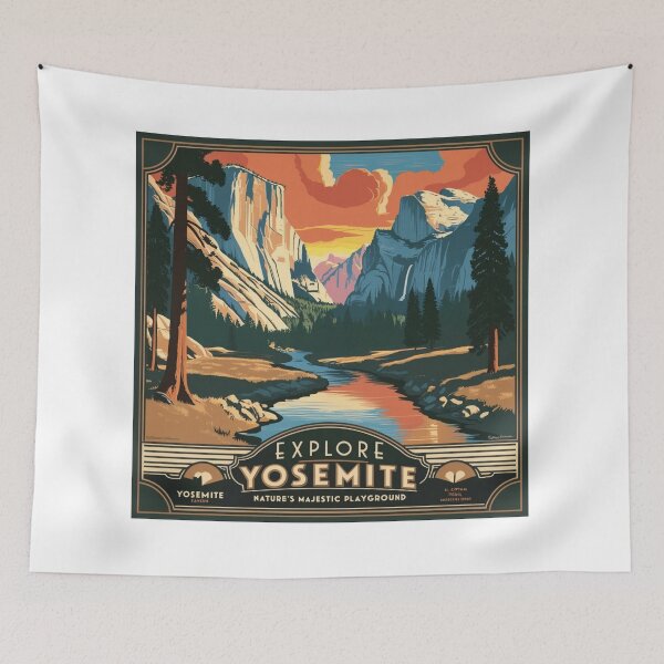 Item preview, Escape to Yosemite: Vintage Adventure Awaits designed and sold by Bilikaru.