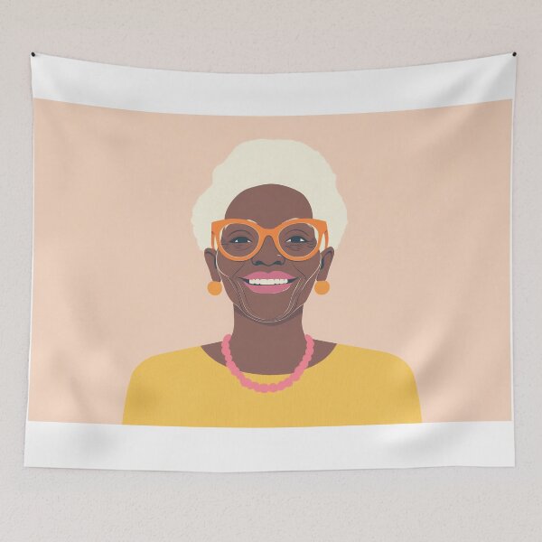 Item preview, Chic woman with glasses & necklace designed and sold by anytka.